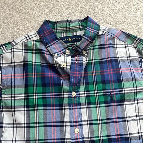 Boys BUNDLE Polo Raulph Lauren Plaid Dress Shirts Size XL - Picture 4 of 13